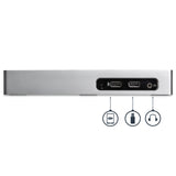 StarTech.com USB 3.0 Docking Station - Dual Monitor Laptop Docking Station with HDMI & DVI/VGA Video - 6-port USB 3.1 Gen 1 5Gbps Hub, GbE, Audio - Universal Type-A Dock - Windows & Mac