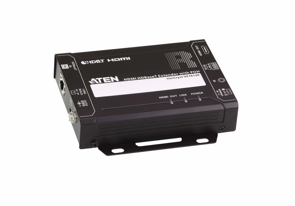 ATEN VE1812R AV extender AV receiver Black