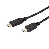 StarTech.com 6.6ft (2m) USB-C to Mini-USB Cable, Data Cord, USB 2.0, USB-C Data Transfer Cable
