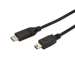 StarTech.com 6.6ft (2m) USB-C to Mini-USB Cable, Data Cord, USB 2.0, USB-C Data Transfer Cable
