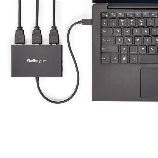 StarTech.com 3-Port Multi Monitor Adapter - USB-C to 3x HDMI Video Splitter - USB Type-C to HDMI MST Hub - Dual 4K 30Hz or Triple 1080p - Thunderbolt 3 Compatible - Windows Only