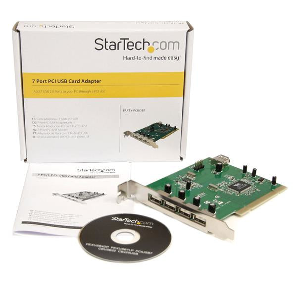 StarTech.com 7 Port PCI USB Card Adapter - TAA