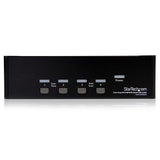 StarTech.com 4 Port Dual DVI USB KVM Switch with Audio & USB 2.0 Hub - TAA