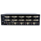 StarTech.com 4 Port Dual DVI USB KVM Switch with Audio & USB 2.0 Hub - TAA