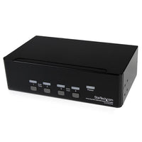 StarTech.com 4 Port Dual DVI USB KVM Switch with Audio & USB 2.0 Hub - TAA