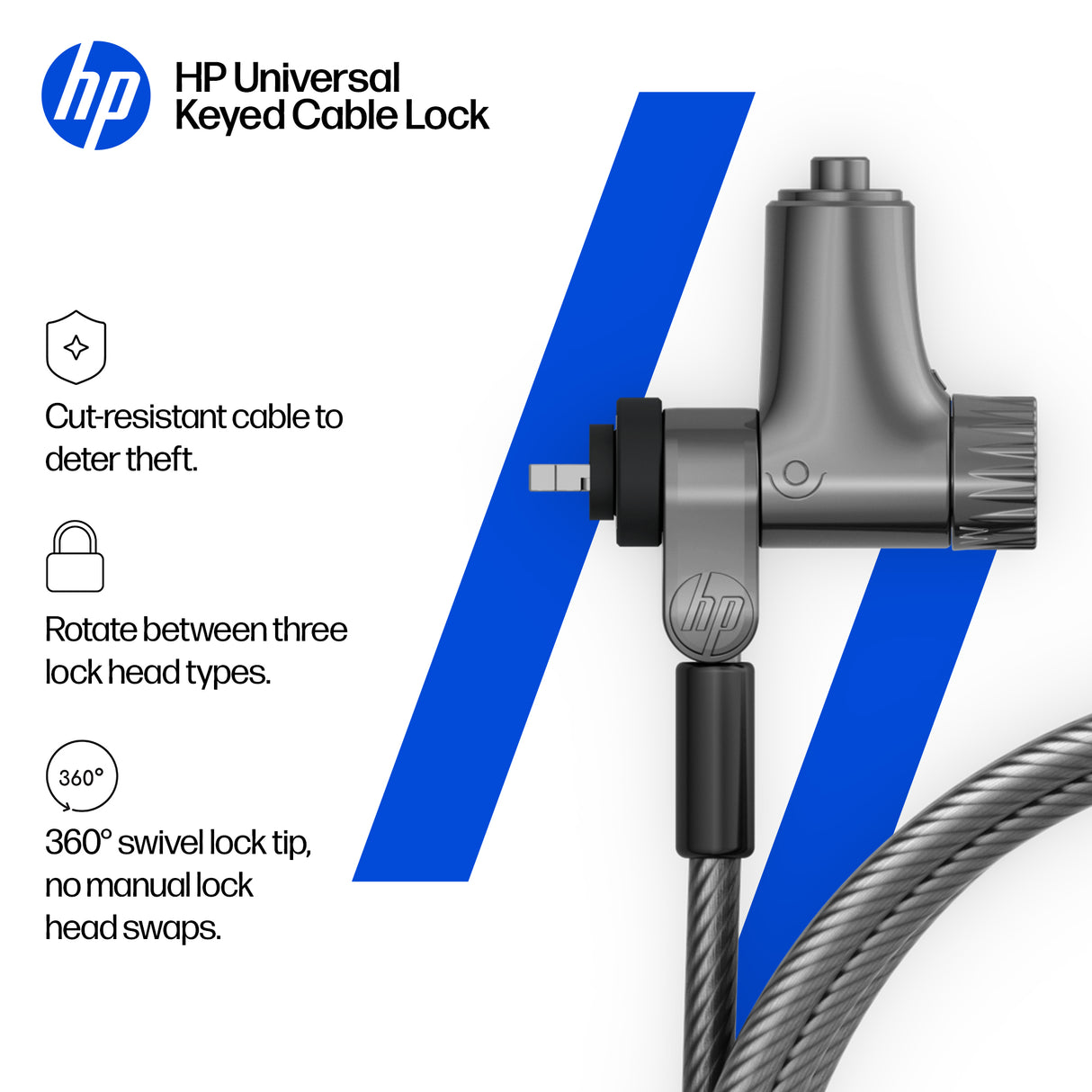 HP Universal Keyed Cable Lock