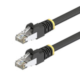 StarTech.com 75ft Black Cat6A Outdoor Ethernet Cable, Snagless RJ45, S/FTP, 23AWG Pure Bare Copper, 500MHz, Shielded Outdoor Rated Patch Cord, UV Resistant