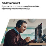 HP Poly Voyager Focus 2 Microsoft Teams Certified USB-C-C Headset +USB-C/A Adapter +Charging Stand