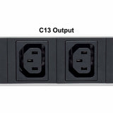 Intellinet 19" Intelligent 8-Port PDU, 19" Rackmountable C13 Intelligent Power Distribution Unit; Monitors Power, Temperature and Humidity