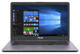 ASUS Vivobook 17 X705UA-Q32S-CB laptop Intel® Core™ i3 i3-8130U 43.9 cm (17.3") Full HD 8 GB DDR4-SDRAM 256 GB SSD Wi-Fi 5 (802.11ac) Windows 10 Home Grey