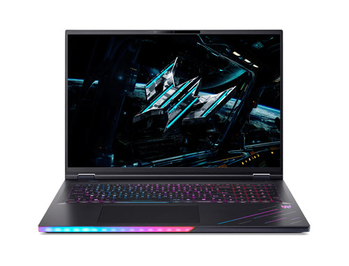 Acer Predator PH18-73-95CP Intel Core Ultra 9 275HX Laptop 45.7 cm (18") WQXGA 64 GB DDR5-SDRAM 2 TB SSD NVIDIA GeForce RTX 5080 Wi-Fi 7 (802.11be) Windows 11 Home Black
