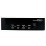 StarTech.com 4 Port DVI VGA Dual Monitor KVM Switch USB with Audio & USB 2.0 Hub - TAA