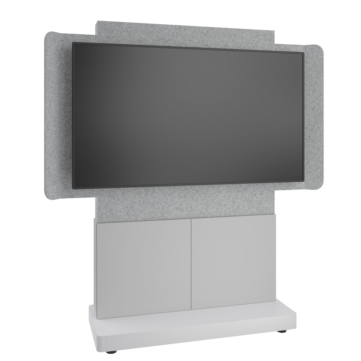 Middle Atlantic ForumTM Free-Standing 48" (2-Bay) Display Stand for (1) 56" to 65" Display, Light Colorway