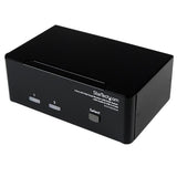 StarTech.com 2 Port DVI VGA Dual Monitor KVM Switch USB with Audio & USB 2.0 Hub - TAA
