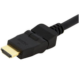 StarTech.com 6ft Swivel HDMI Cable, 4K High Speed Rotating HDMI Cord, 4K 30Hz UHD HDMI, 10.2 Gbps, HDMI 1.4 Video, HDCP 1.4, M/M Pivot Cable with 180° Swivel Connector, HDMI to HDMI Cable