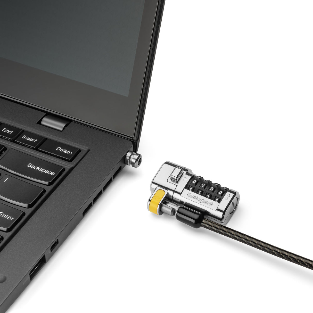 Kensington ClickSafe 3-in-1 Combination Laptop Lock – Master Coded
