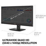 Viewsonic VG Series VG3456A computer monitor 86.4 cm (34") 3440 x 1440 pixels Wide Quad HD LED Black