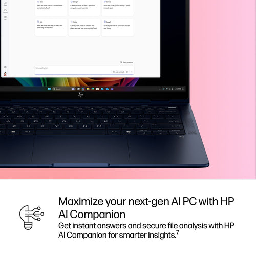 HP EliteBook X Flip G1i Next Gen AI PC Wolf Pro Security Edition Copilot+ PC Intel Core Ultra 7 268V Hybrid (2-in-1) 35.6 cm (14") Touchscreen WUXGA 32 GB LPDDR5x-SDRAM 1 TB SSD Wi-Fi 7 (802.11be) Windows 11 Pro Blue