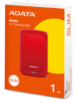 ADATA HV300 external hard drive 1 TB 2.5" 3.2 Gen 1 (3.1 Gen 1) Red