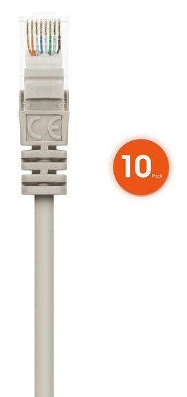 Intellinet 744683 networking cable Grey 1 m Cat6 U/UTP (UTP)