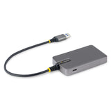 StarTech.com 4-Port USB-A Hub, 5Gbps, Bus Powered, USB-A to 4x USB-A Hub with USB-C Auxiliary Power Input, 1ft/30cm Host Cable, Portable Desktop/Laptop USB Hub