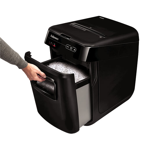 Fellowes 4656201 paper shredder Micro-cut shredding 22.8 cm Black