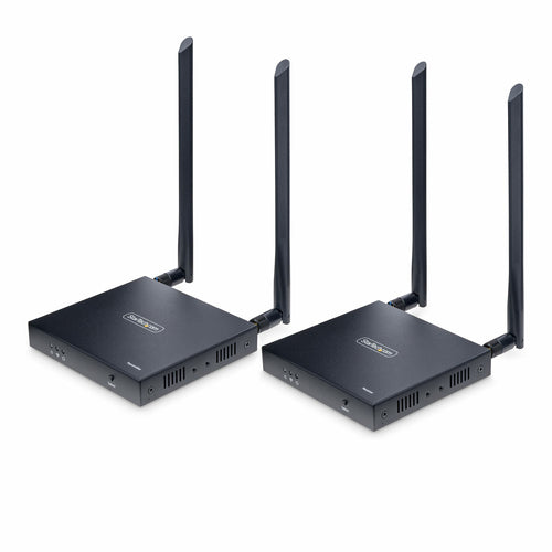 StarTech.com Wireless HDMI Extender, 4K 60Hz, Transmitter and Receiver Kit, Up to 165ft (50m), No Line-Of-Sight Required, IR Extension, Includes Mounting Kit