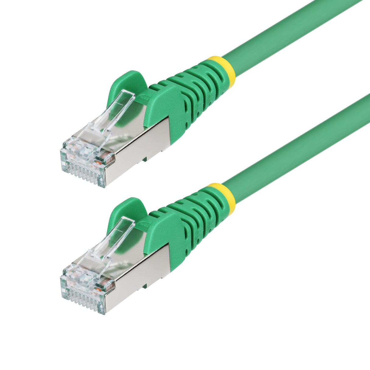 StarTech.com 1ft Green CAT6a Ethernet Cable, Snagless RJ45, 10GbE, 100W PoE++, S/FTP, LSZH, 27AWG Pure Bare Copper Wire, 500MHz, Shielded Network Patch Cord w/Strain Reliefs, Individually Tested/ETL Verified