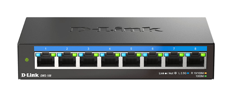 D-Link 8-Port 2.5G Multi-Gigabit Desktop Switch