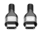 Manhattan Fast USB-C to USB-C Cable (240W), 2m, 240W Laptop Charging, Works with ALL Laptops (Note additional USB-C 240W wall charger needed), Extra-Long Reach for Desk or Floor Sockets, 3 year Warranty