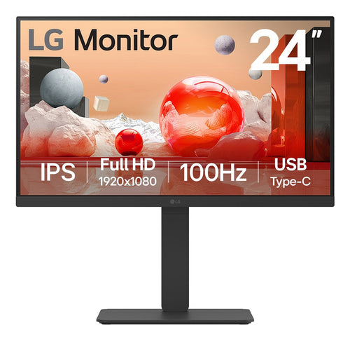 LG 24BA650 computer monitor 60.5 cm (23.8") 1920 x 1080 pixels Full HD LED Black