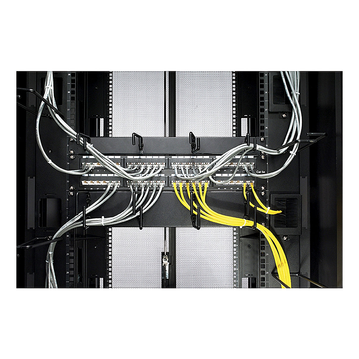 APC NetShelter Cable Management, Vertical Cable Manager, Rings, for NetShelter 750 and 800mm W Enclosures, Set of 8, 76 x 19 x 203 mm