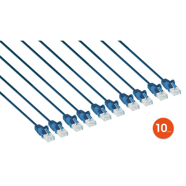 Intellinet 744324 networking cable Blue 0.15 m Cat6 U/UTP (UTP)