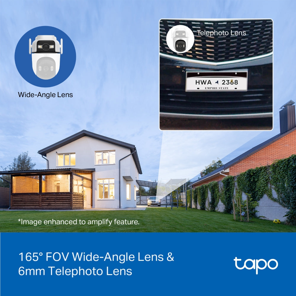 TP-Link Tapo Outdoor Dual Lens Pan/Tilt Security Camera
