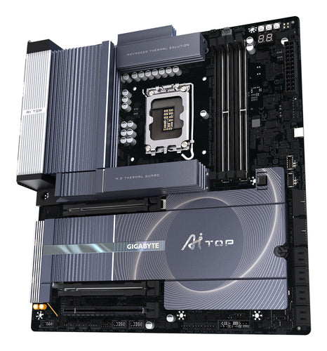 GIGABYTE W880 AI TOP Motherboard - Supports Intel Core Ultra CPUs, 16+1+2 Phases Digital VRM, up to 9466Hz DDR5 (OC), 1xPCIe 5.0 + 3xPCIe 4.0, Wi-Fi 7, 10GbE LAN, Thunderbolt 5