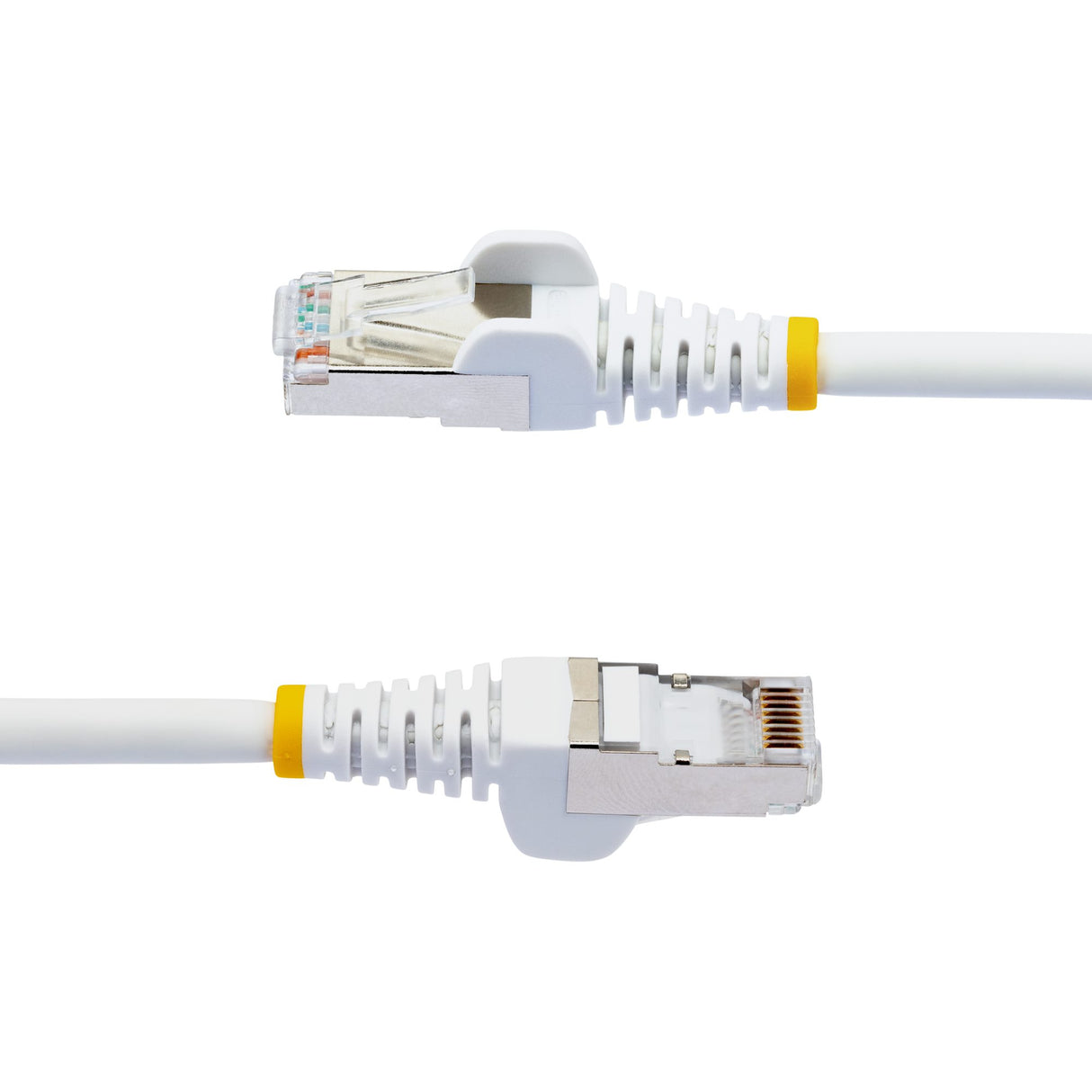 StarTech.com 100ft White CAT6a Ethernet Cable, Snagless RJ45, 10GbE, 100W PoE++, S/FTP, LSZH, 27AWG Pure Bare Copper Wire, 500MHz, Shielded Network Patch Cord w/Strain Reliefs, Individually Tested/ETL Verified