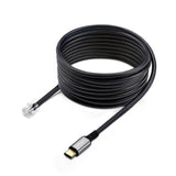 StarTech.com USB-C to RJ9 Adapter for Office Phone Handset or Wired/Wireless Headset, Use Existing Landline Hardware, 6ft/1.8m, For Laptop/Desktop Computer/Mobile