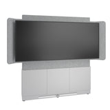 Middle Atlantic ForumTM Floor-to-Wall Mounted 66" (3 Bay) Display Stand for (1) 81" 21:9 Ultra-Wide Display, Light Colorway