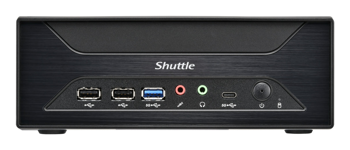 Shuttle XPC slim Barebone XH810 - S1851, Intel H810, 1xDP, 2xHDMI, 3x COM (RS232) , 2x Intel LAN,2x2.5", 8x USB, 3x M.2, 24/7 permanent operation
