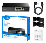 Cudy GS1010PE network switch Unmanaged Gigabit Ethernet (10/100/1000) Power over Ethernet (PoE) Black