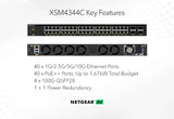 NETGEAR XSM4344C Managed L3 10G Ethernet (100/1000/10000) Power over Ethernet (PoE) 1U Black