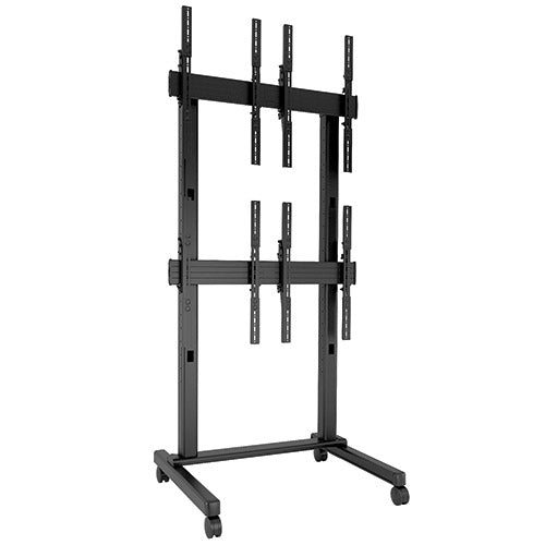 Chief Fusion® 2 x 2 Portrait Micro-Adjustable Large Freestanding Video Wall Cart