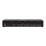 StarTech.com Secure 4-Port KVM Switch, HDMI or DisplayPort, 4K 60Hz, NIAP 4.0 Desktop KVM, Metal Housing, CAC Port, Made in the USA