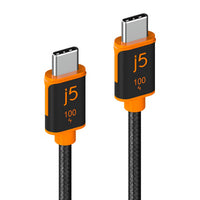 j5create JUCX25L18 USB cable 1.8 m USB C 480 Gbit/s Black, Orange