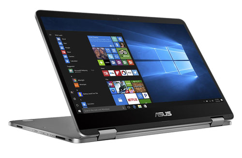 ASUS Vivobook Flip TP401MA-Q1S-CB laptop Intel® Pentium® Silver N5000 Hybrid (2-in-1) 35.6 cm (14") Touchscreen HD 4 GB LPDDR4-SDRAM 128 GB SSD Wi-Fi 5 (802.11ac) Windows 10 Home in S mode Grey