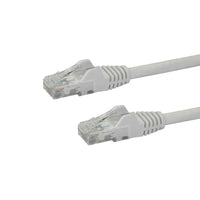 StarTech.com 10ft CAT6 Ethernet Cable - White CAT 6 Gigabit Ethernet Wire - 250MHz 100W PoE RJ45 UTP Network/Patch Cord Snagless w/Strain Relief Individually Tested