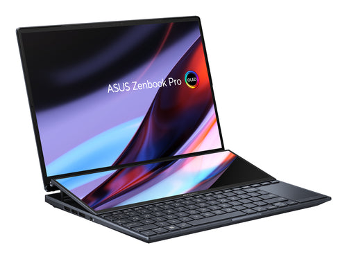 ASUS Zenbook Pro 14 Duo OLED UX8402ZA-DS51T-CA Intel® Core™ i5 i5-12500H Laptop 36.8 cm (14.5") Touchscreen 2.8K 16 GB LPDDR5-SDRAM 512 GB SSD Wi-Fi 6E (802.11ax) Windows 11 Home Black