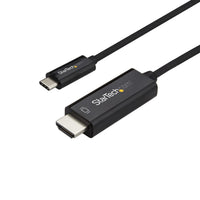 StarTech.com 10ft (3m) USB C to HDMI Cable - 4K 60Hz USB Type C to HDMI 2.0 Video Adapter Cable - Thunderbolt Compatible - Laptop to HDMI Monitor/Display - DP 1.2 Alt Mode HBR2 - Black