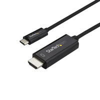 StarTech.com 6.6ft (2m) USB C to HDMI Cable - 4K 60Hz USB Type C to HDMI 2.0 Video Adapter Cable - Thunderbolt Compatible - Laptop to HDMI Monitor/Display - DP 1.2 Alt Mode HBR2 - Black
