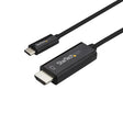 StarTech.com 6.6ft (2m) USB C to HDMI Cable - 4K 60Hz USB Type C to HDMI 2.0 Video Adapter Cable - Thunderbolt Compatible - Laptop to HDMI Monitor/Display - DP 1.2 Alt Mode HBR2 - Black